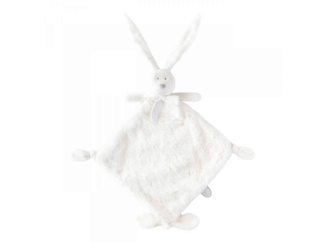  flore lapin grand plat noeud blanc 35 cm 